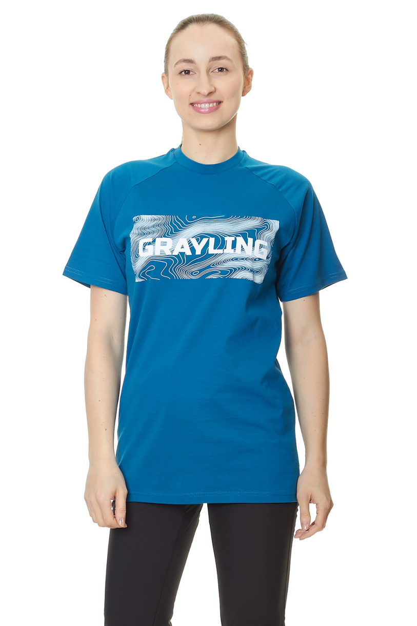 Футболка GRAYLING Riverbad (Ривербед) (хлопок, синий) GTS-01BL