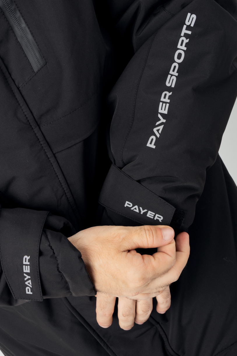 Север мембранная куртка PAYER, зимняя -45,черный
