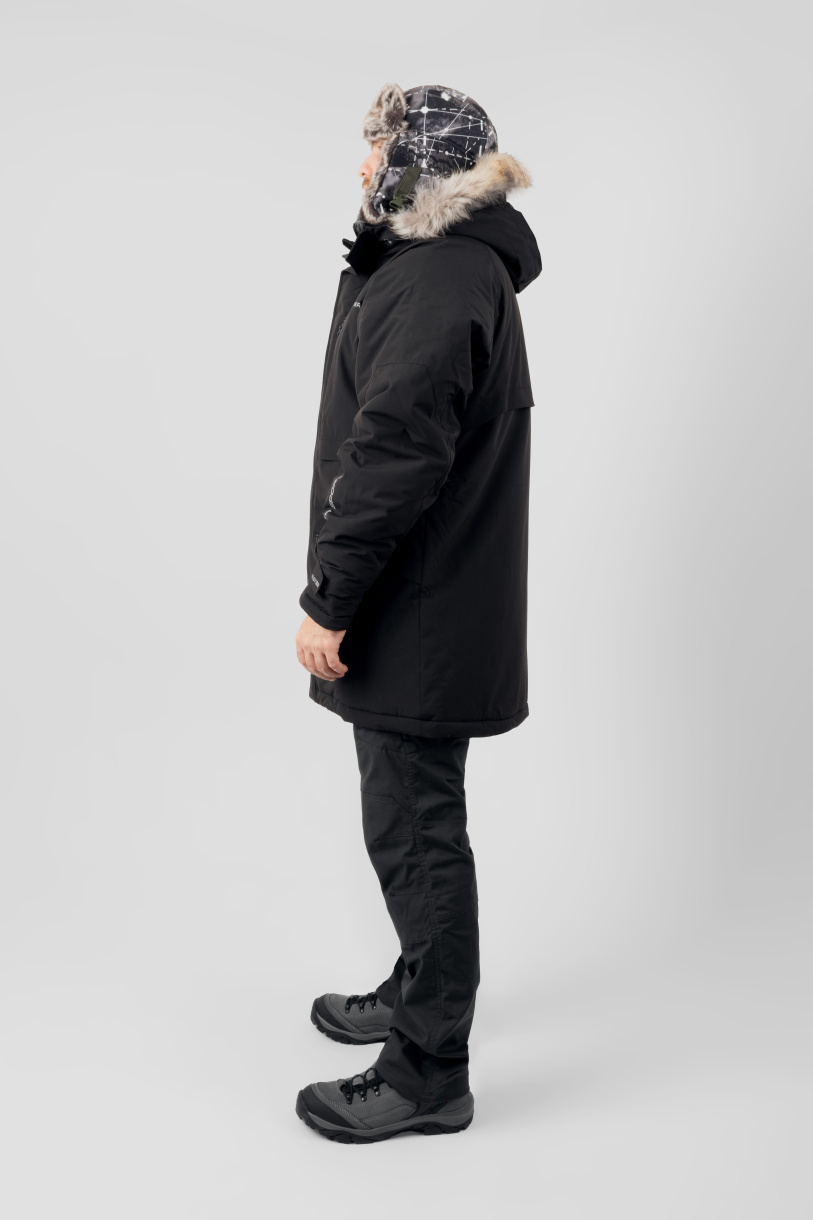 Север мембранная куртка PAYER, зимняя -45,черный