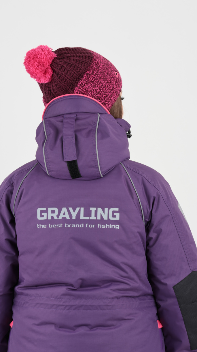 Камчатка МАГМА женский костюм для рыбалки GRAYLING зимний, фиолетовый