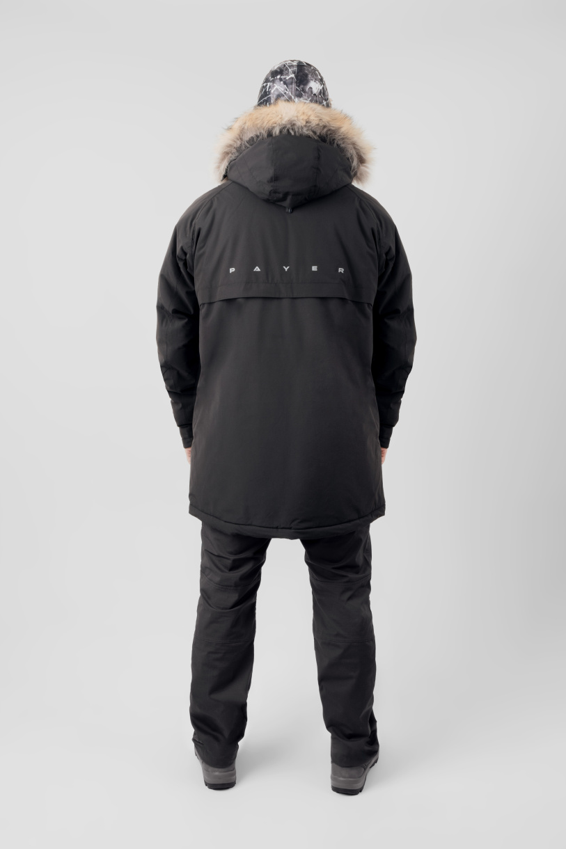 Север мембранная куртка PAYER, зимняя -45,черный