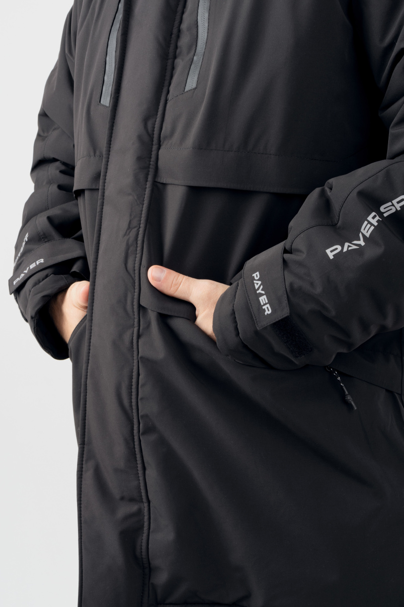 Север мембранная куртка PAYER, зимняя -45,черный